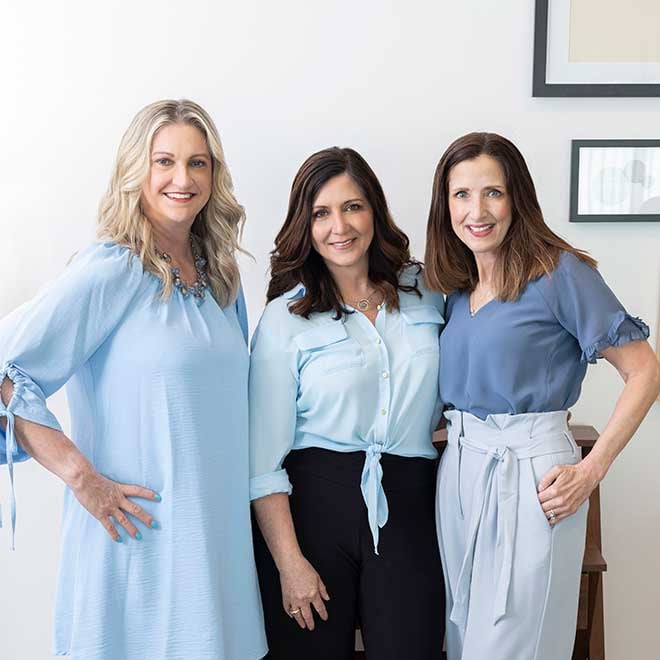 Group photo of Dyan, Lara, and Stephanie