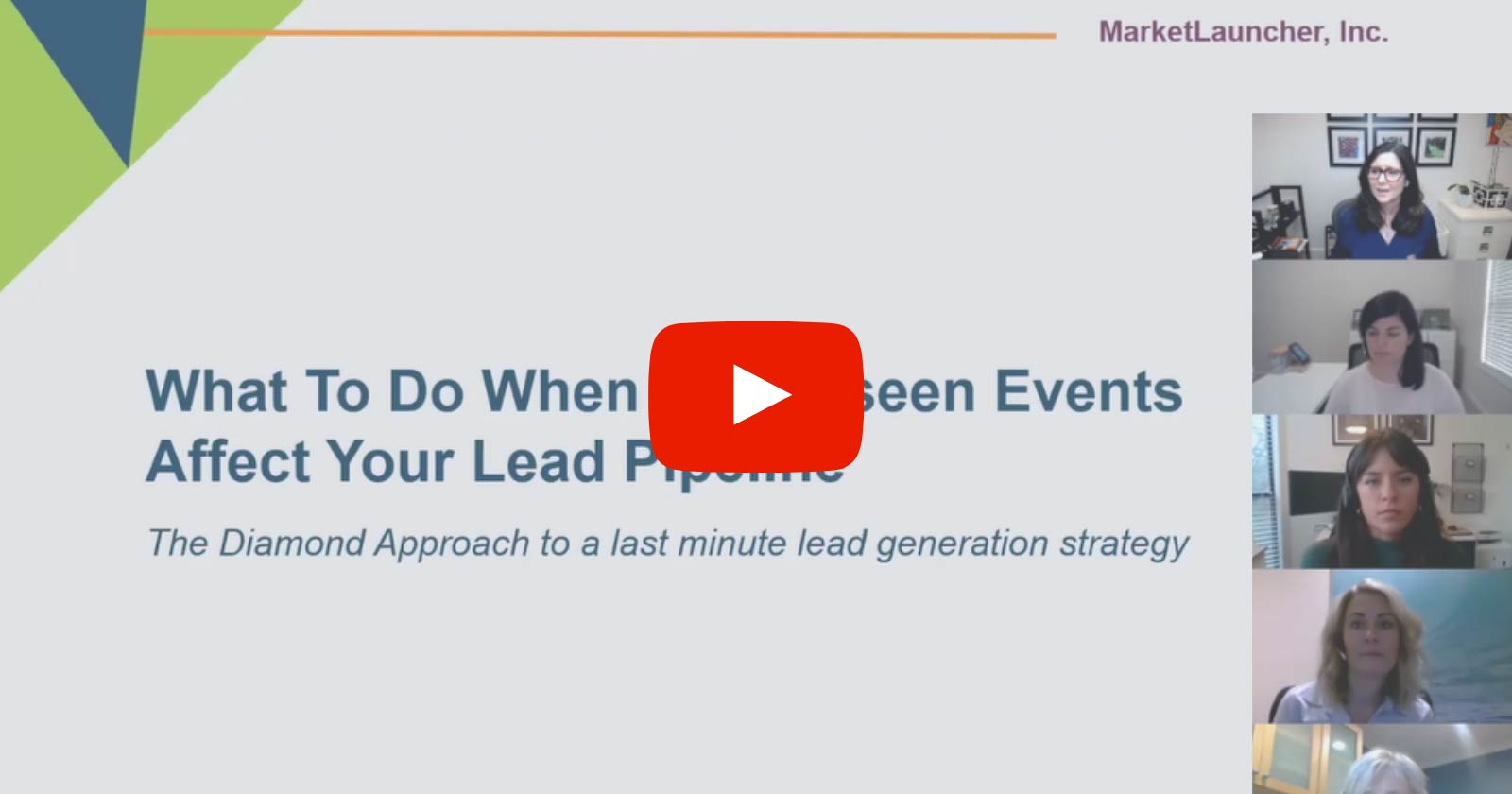 Webinar: What To Do When Unforeseen Events Affect Your Lead Pipeline