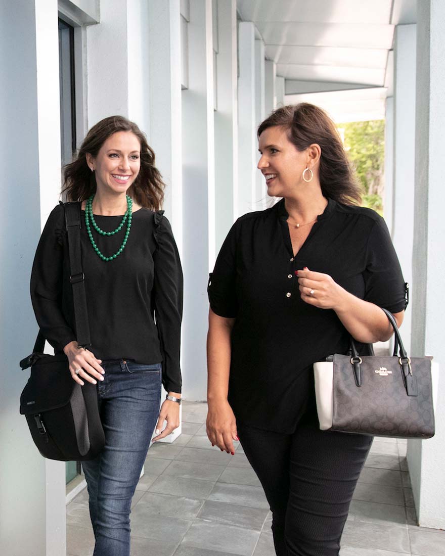 Mary White and Brook Castino